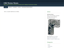 Tablet Screenshot of oldnorsenews.org